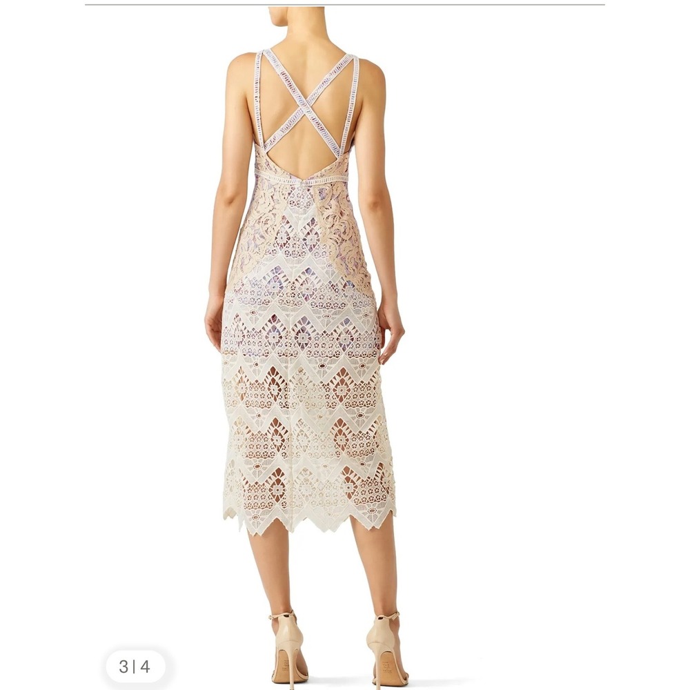 Free People Boho Crochet Festival Lace Paisley Maxi Dress Purple Size 10 Event - Picture 14 of 15